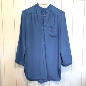 BLUE TUNIC BLOUSE